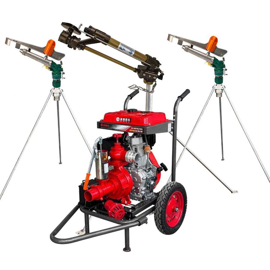 漯河一体式灌溉机组 全套喷枪水带配齐 抗旱浇地神器